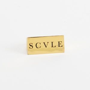Black Scale (BLVCK SCVLE) 2 Finger Gold Bar Ring